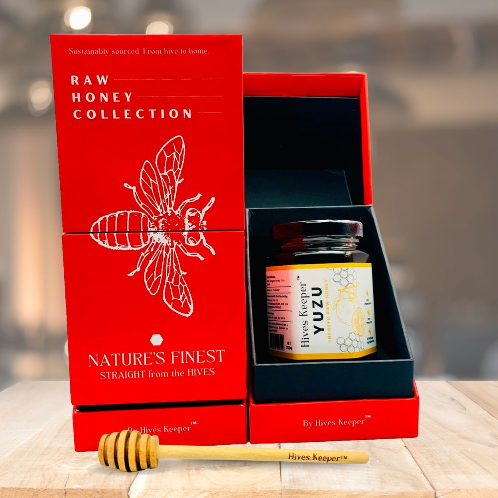 Premium Yuzu Infused Raw Honey 100% Natural Ingredient