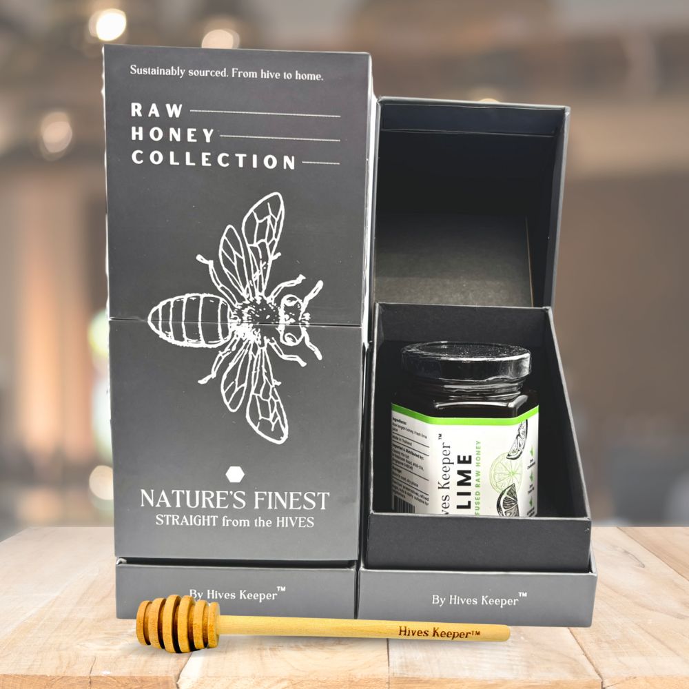 Premium Lime Infused Raw Honey 100% Natural Ingredient