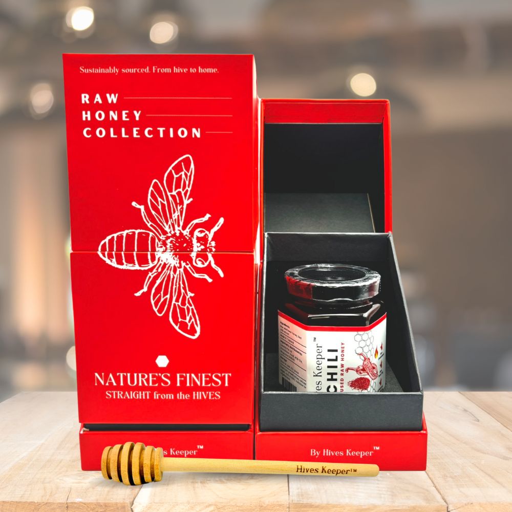Premium Chili Infused Raw Honey 100% Natural Ingredient