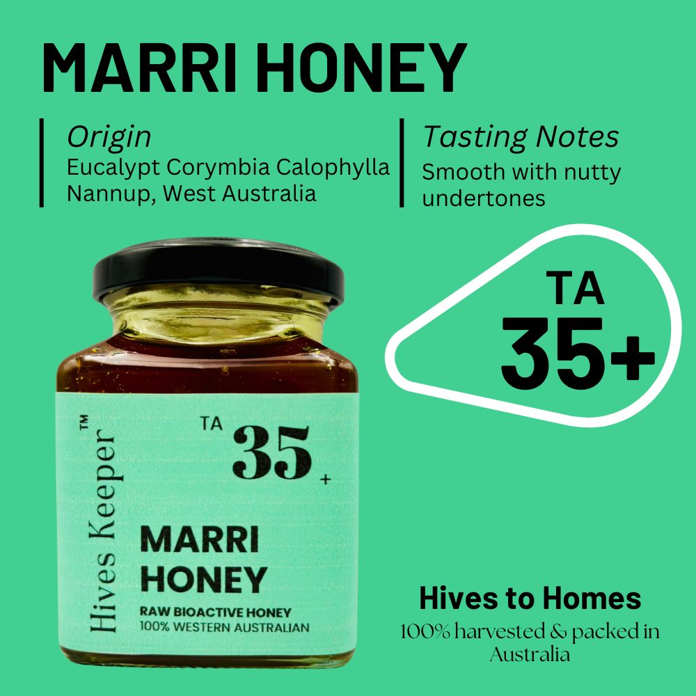 Premium Australian Marri Raw Honey TA35+ Certified Australia Authenticity