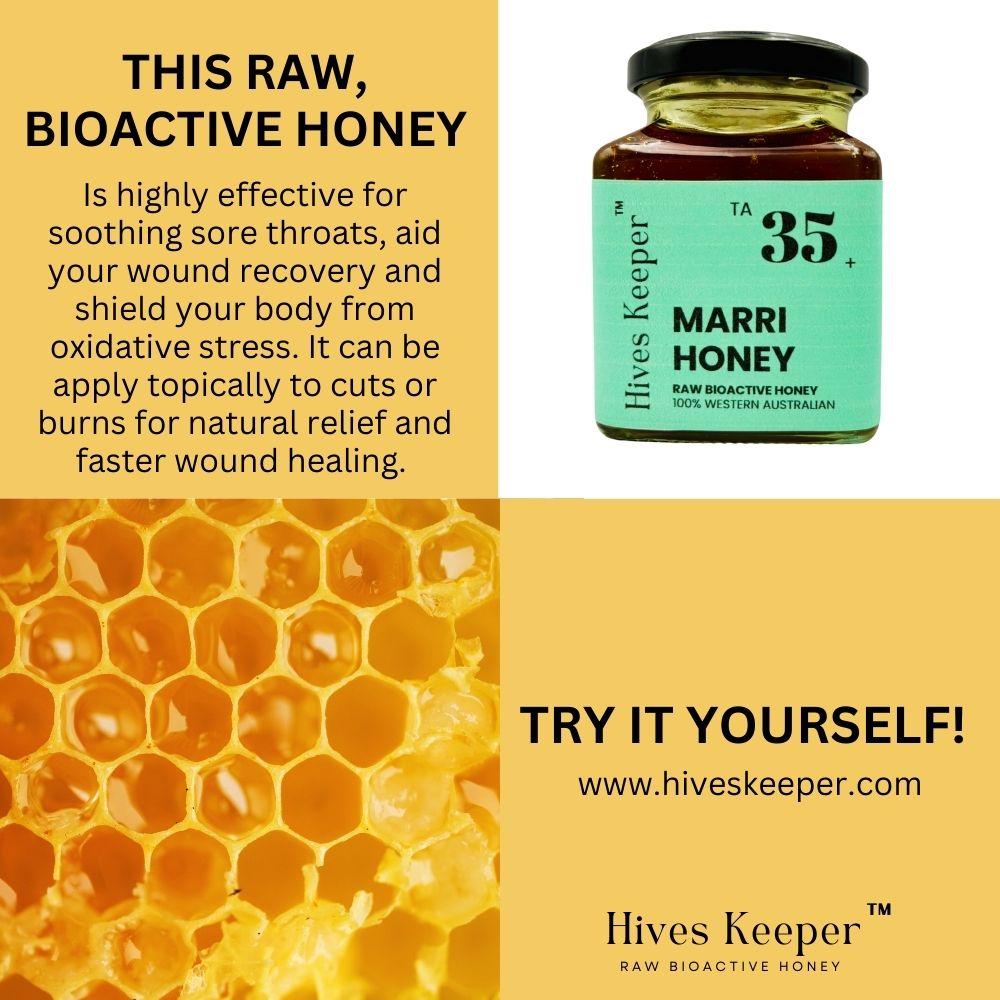 Premium Australian Marri Raw Honey TA35+ Certified Australia Authenticity