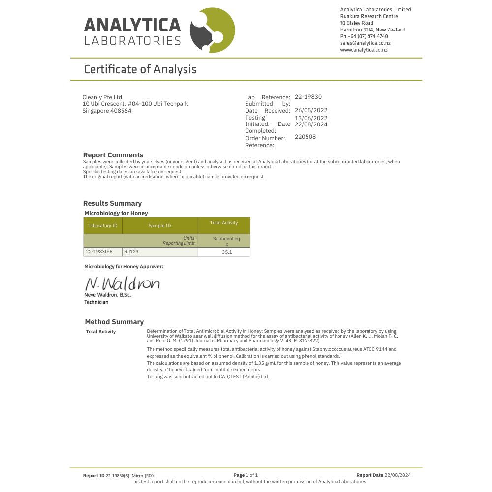 Premium Australian Red Bell Raw Honey TA30+ (With Luxury Gift Box)