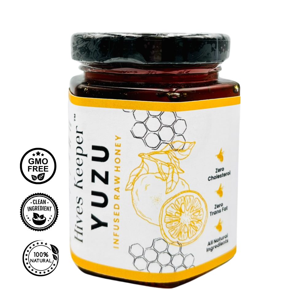 Premium Yuzu Infused Raw Honey 100% Natural Ingredient
