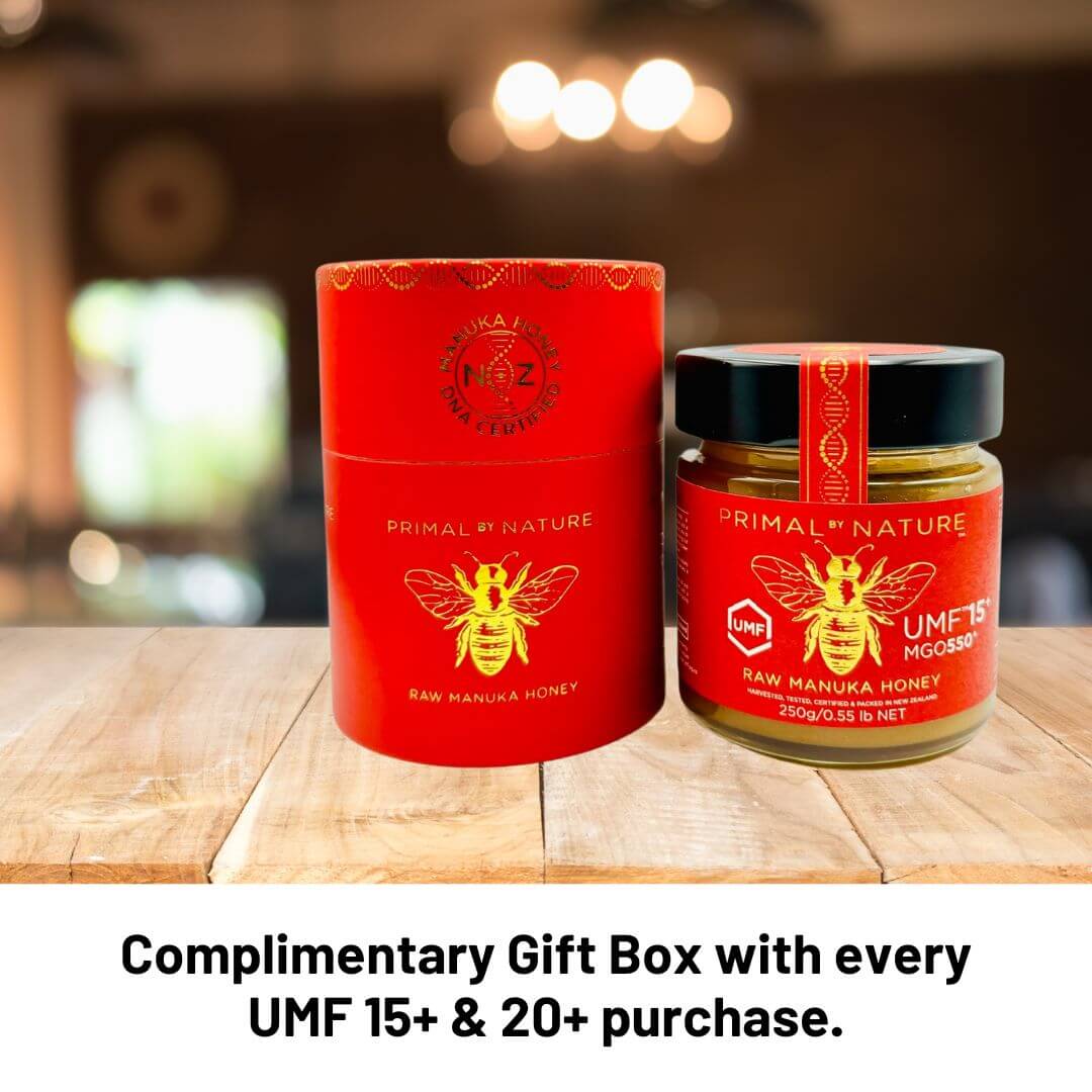 Premium Manuka Raw Honey UMF15+/ MGO 550+ Certified New Zealand Authenticity (Comes with Luxury Gift Box)
