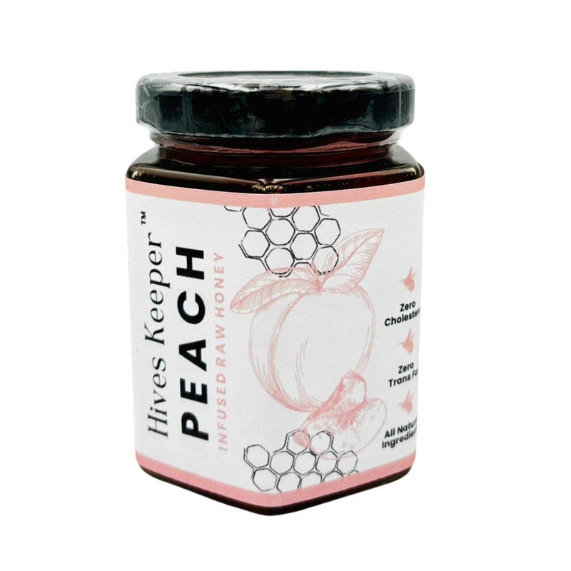 Premium Peach-Infused Honey