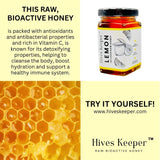 Load image into Gallery viewer, Premium Lemon Infused Raw Honey 100% Natural Ingredient